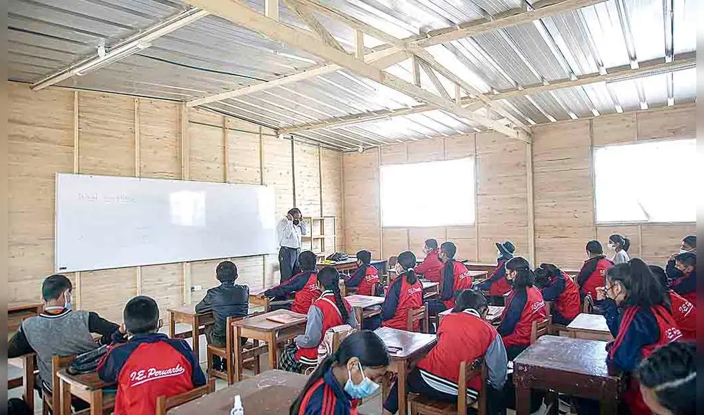 Problema. En Arequipa colegios necesitan aulas prefabricadas, pero gerencia no las destina. Foto: La República Problema. En Arequipa colegios necesitan aulas prefabricadas, pero gerencia no las destina. Foto: La República