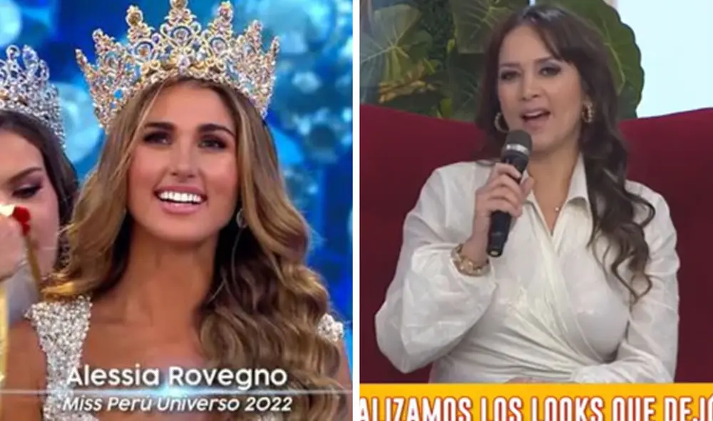 Marina Mora fue Miss Perú en el año 2002. Foto: captura América TV Marina Mora fue Miss Perú en el año 2002. Foto: captura América TV