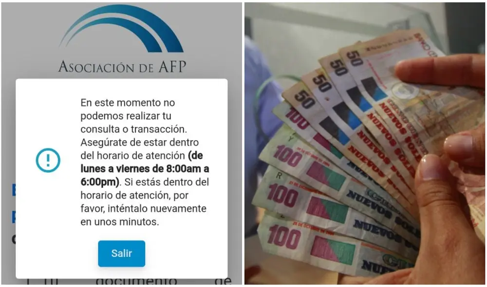 La web para retiro de AFP presenta problemas desde el lunes 13 de junio, cuando inició el proceso. Foto: composición LR/Asociación de AFP/Juan Azabache La web para retiro de AFP presenta problemas desde el lunes 13 de junio, cuando inició el proceso. Foto: composición LR/Asociación de AFP/Juan Azabache