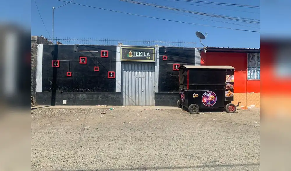 El hecho se produjo en los exteriores del bar Tekila. Foto: PNP El hecho se produjo en los exteriores del bar Tekila. Foto: PNP