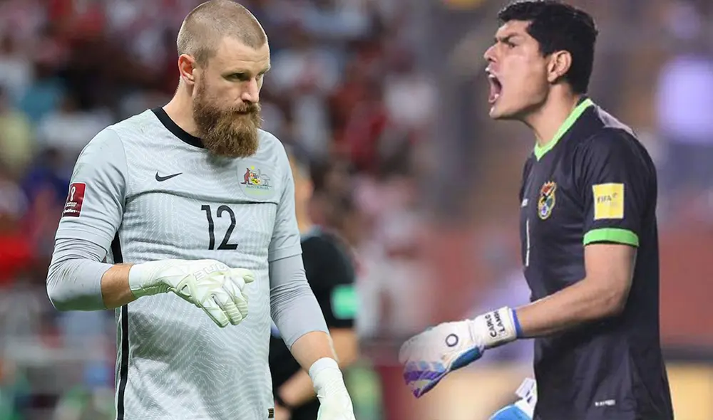 Carlos Lampe es el portero titular de la selección boliviana y juega en Atlético Tucumán de Argentina. Foto: composición/AFP/difusión