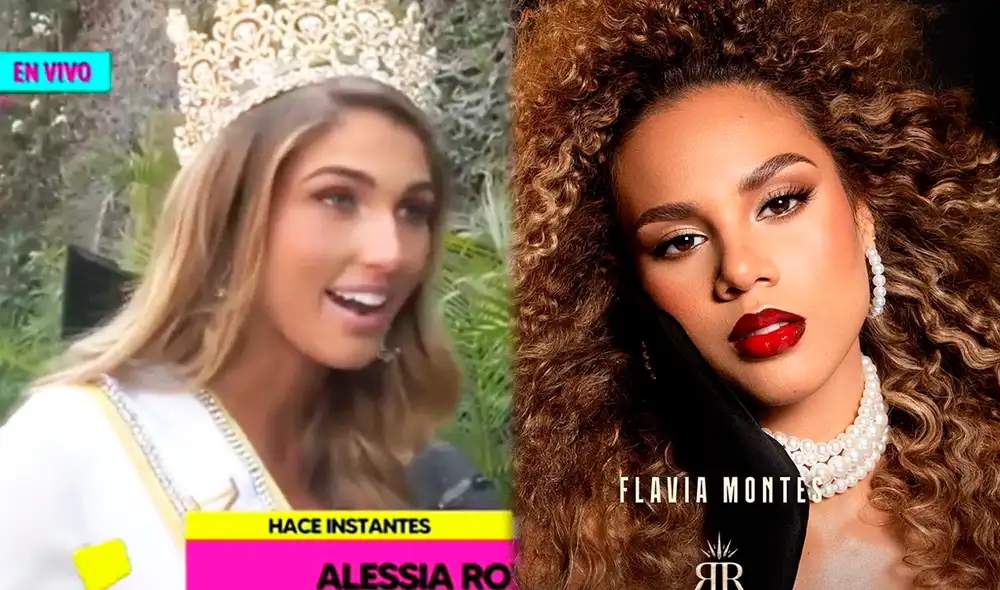 Alessia Rovegno y Flavia Montes compitieron en el Miss Perú 2022. Foto: captura Willax TV / Instagram Alessia Rovegno y Flavia Montes compitieron en el Miss Perú 2022. Foto: captura Willax TV / Instagram
