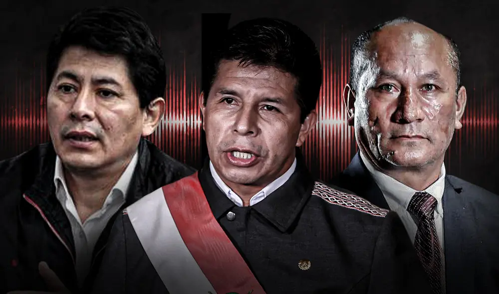 El dato. El presidente Castillo niega relación con las contrataciones que manipulaban Juan Silva y Zamir Villaverde con el apoyo de Fray Vásquez. Un audio ofrece información diferente. Foto: composición Jazmín Ceras/La República.