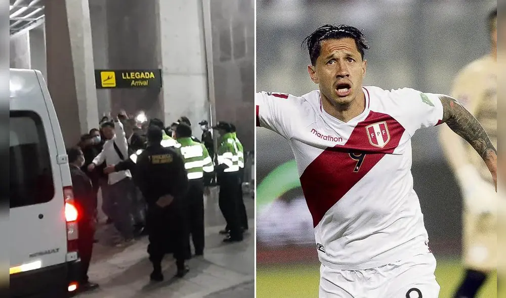 El delantero llegó junto a su familia. Foto: Composición La República