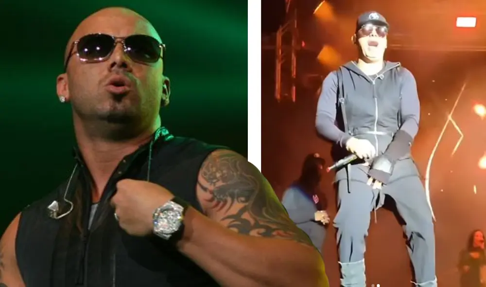 Wisin sufrió un accidente durante su concierto en Bolivia. Foto: captura TikTok Wisin sufrió un accidente durante su concierto en Bolivia. Foto: captura TikTok