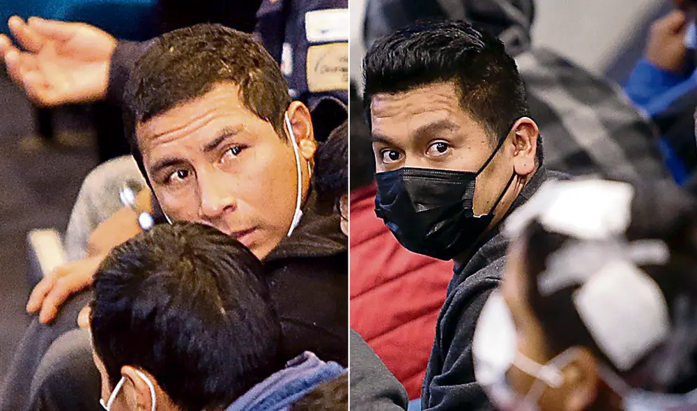 Procesados. En audiencia, fiscal del caso expuso cómo los 31 detenidos actuaron durante enfrentamientos en Atico. Sindican a 'Popeye' (mascarilla) y a 'Quaker' de contactar a sicarios.  Foto: composición/ Rodrigo Talavera / La República