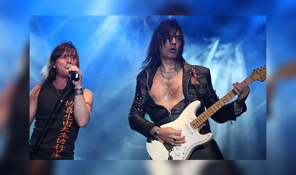 En la foto: Adrián Barilari (voz) y Walter Giardino (fundador y guitarrista). Foto: Wikipedia