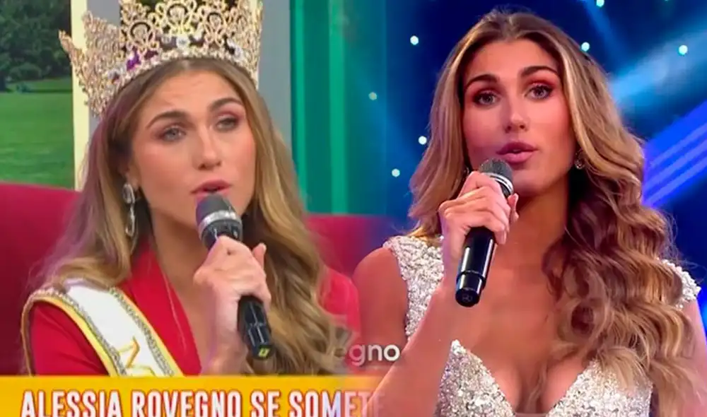Alessia Rovegno explicó qué quiso decir con "aislamiento global" durante discurso del ciberbullying. Foto: captura/América TV.