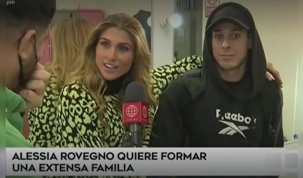 Alessia Rovegno revela que quiere formar una extensa familia junto a Hugo García. Foto: captura de América TV Alessia Rovegno revela que quiere formar una extensa familia junto a Hugo García. Foto: captura de América TV