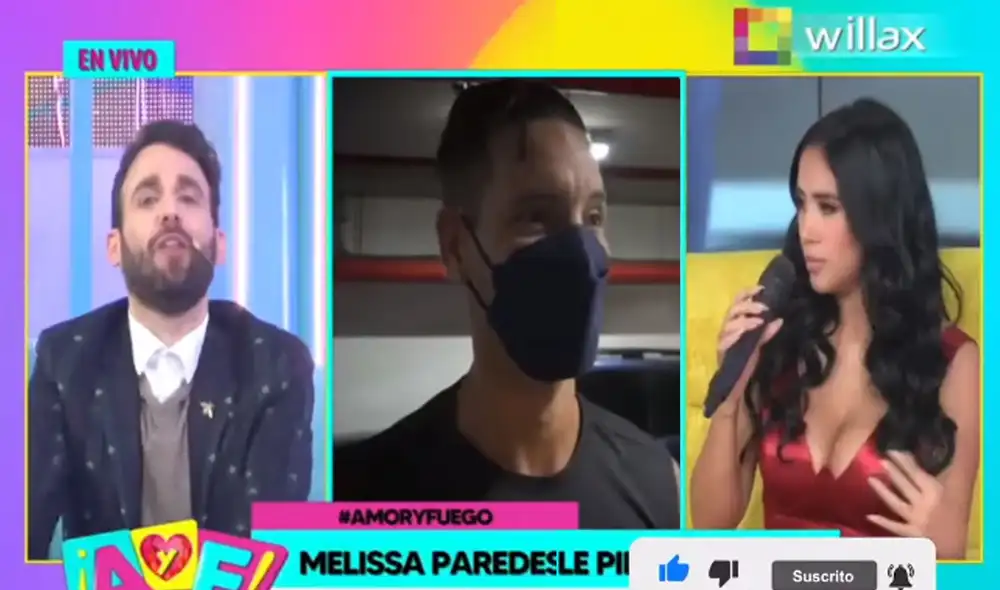 Melissa Paredes estuvo presente en el programa de “Amor y fuego”, el 16 de junio. Foto: captura Willax