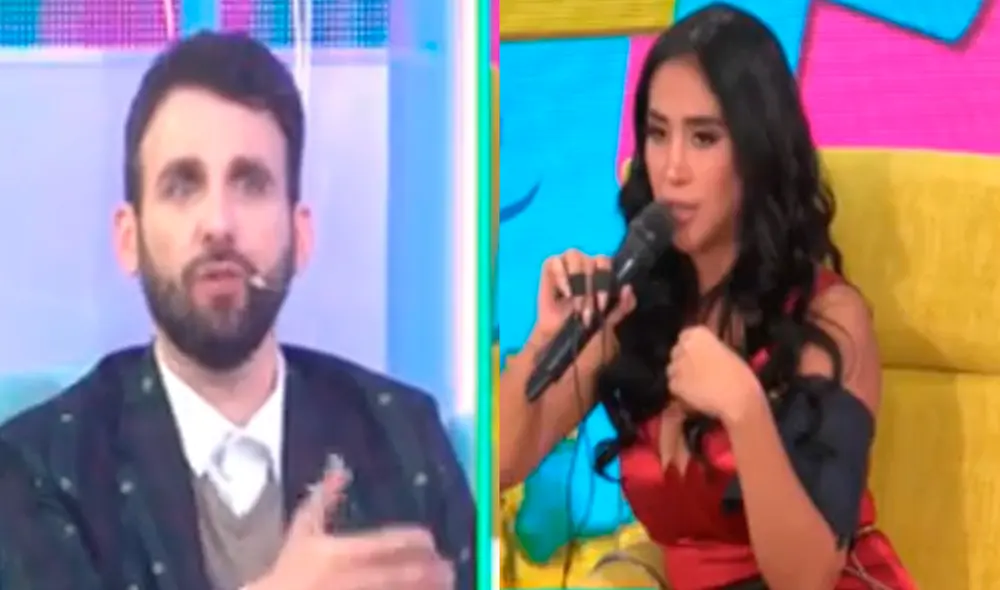 Melissa Paredes retrocedió en su decisión de responder las preguntas de Rodrigo González en el detector de mentiras. Foto: captura Willax TV.