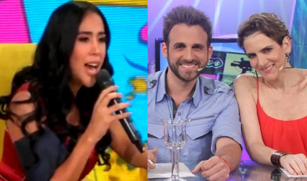 Melissa Paredes arremete contra conductores de "Amor y fuego". Foto: composición LR/ captura de Willax TV