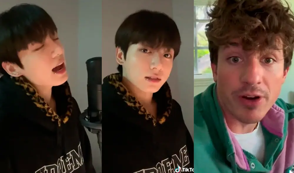 Charlie Puth y Jungkook han cantado juntos antes como performance especial en una premiación surcoreana. Foto: capturas/TikTok