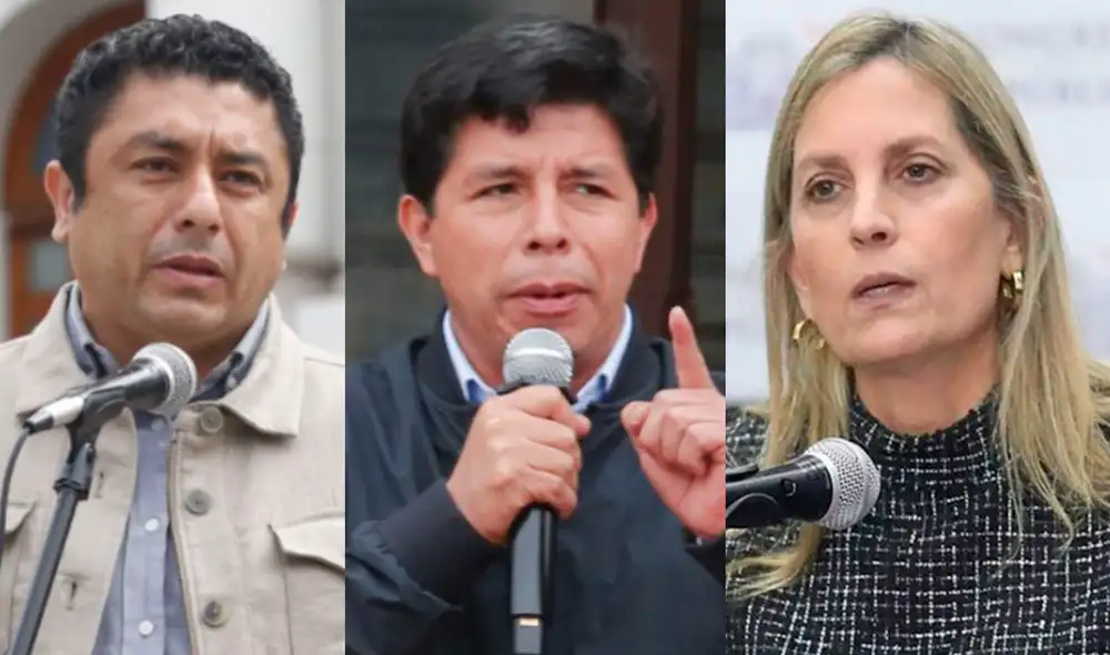 Guillermo Bermejo volvió a criticar los audios de María del Carmen Alva sobre un presunto plan para vacar a Pedro Castillo de Palacio. Foto: composición/La República