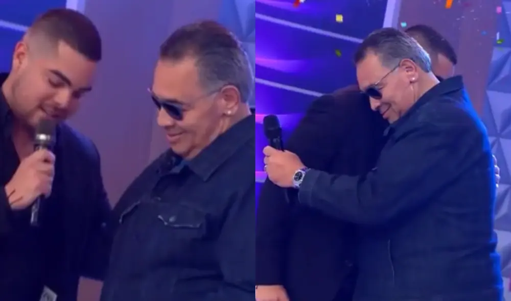 Este es el momento especial que compartieron Tito Nieves y Álvaro Rod. Foto: composición/ América TV