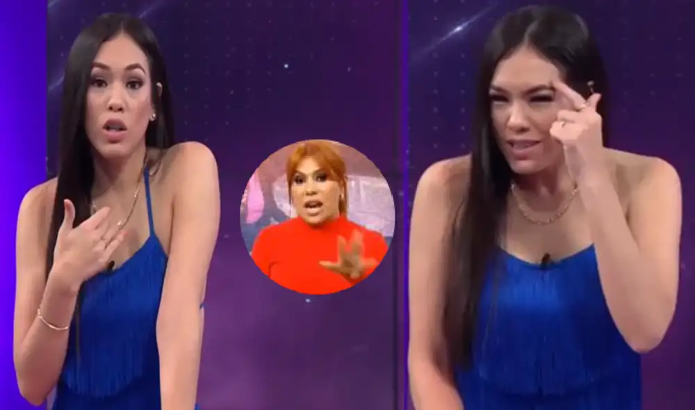 Jazmín Pinedo tilda de "machista y retrograda" a Magaly Medina por críticas en su contra. Foto: Captura de América TV Jazmín Pinedo tilda de "machista y retrograda" a Magaly Medina por críticas en su contra. Foto: Captura de América TV