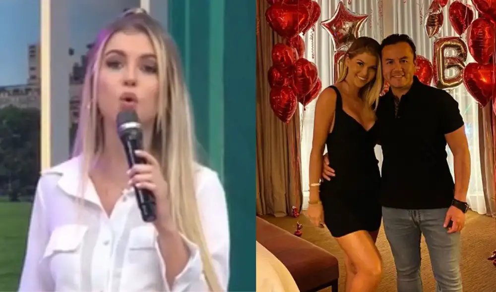 Brunella Horna molesta con la producción de "América hoy". Foto: composición/ captura de América TV/ Instagram Brunella Horna molesta con la producción de "América hoy". Foto: composición/ captura de América TV/ Instagram