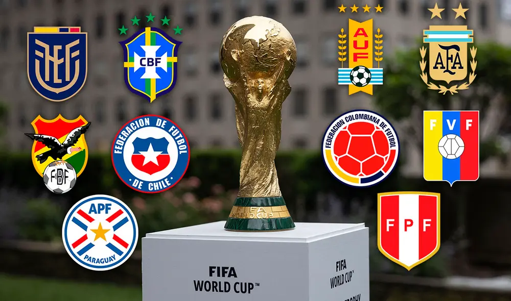 Las 10 selecciones de Conmebol podrían coincidir en un solo Mundial. Foto: composición La República/ AFP