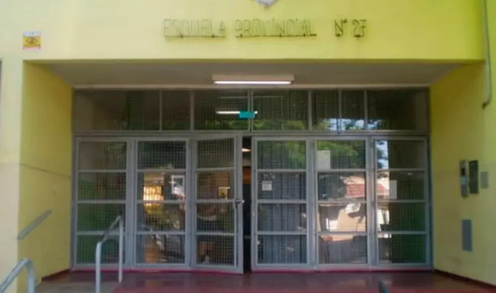 Escuela N° 27 del barrio Butaló, en Santa Rosa, La Pampa. (Foto: Clarín)