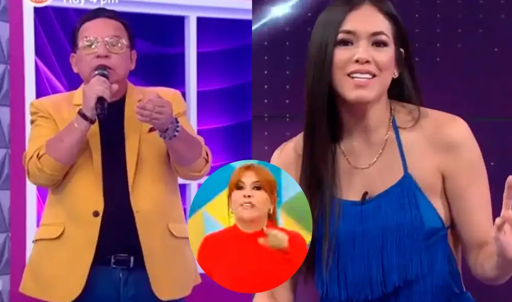 Ricardo Rondón salió en defensa de su compañera de América TV Jazmín Pinedo. Foto: composición/ América TV/ATV