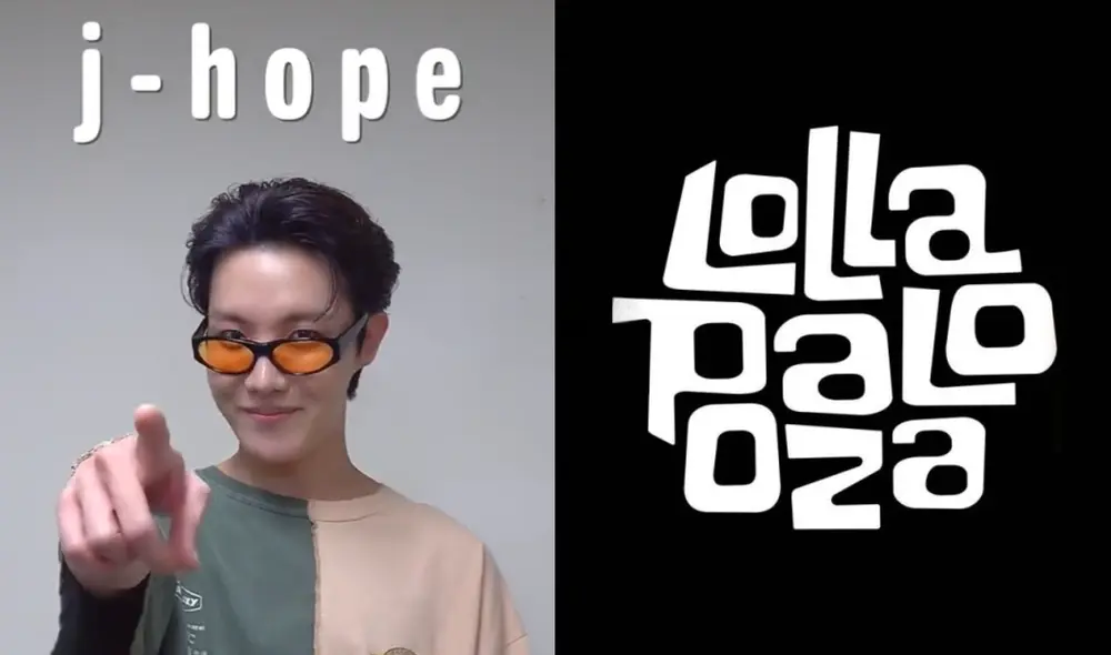 J-Hope de BTS será el primer coreano en encabezar un show en Lollapalooza tras su debut como solista. Foto: composición La República / Lollapalooza