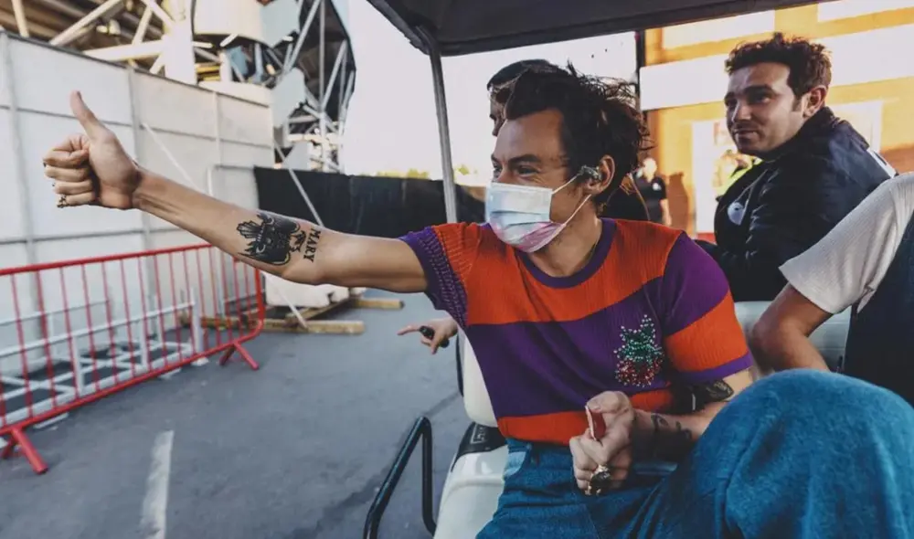 El ex One Direction Harry Styles paralizó su show en Reino Unido para encontrar y agradecer a su primera profesora del colegio. Foto: Instagram