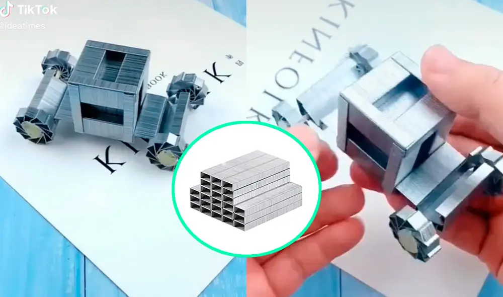 El novedoso artículo decorativo llamó la atención de cientos de usuarios que también quieren intentar armar uno para ellos. Foto: captura de TikTok El novedoso artículo decorativo llamó la atención de cientos de usuarios que también quieren intentar armar uno para ellos. Foto: captura de TikTok