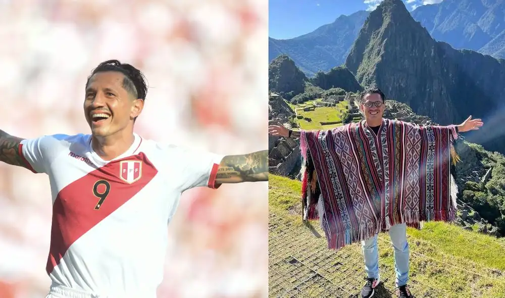 Maravillado con Machu Picchu. Lapadula disfruta de sus vacaciones en Cusco. Foto: composición Instagram/selección peruana