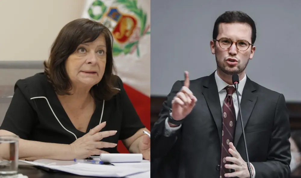 La ministra de la Mujer se refirió al informe presentado por el congresista Alejandro Cavero. Foto: composición La República. La ministra de la Mujer se refirió al informe presentado por el congresista Alejandro Cavero. Foto: composición La República.