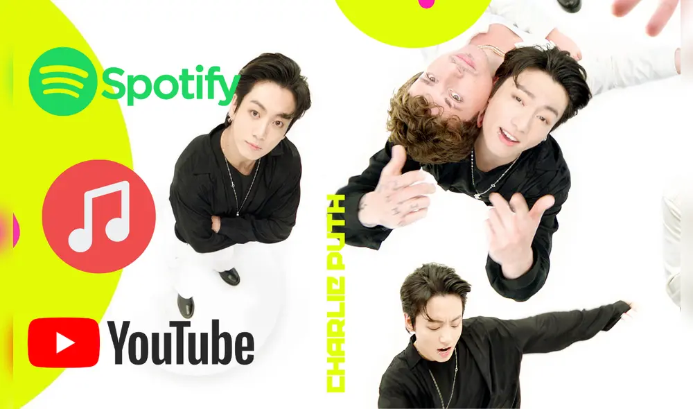 Jungkook de BTS y Charlie Puth estarán juntos en nueva canción. Foto: composición/Twitter.