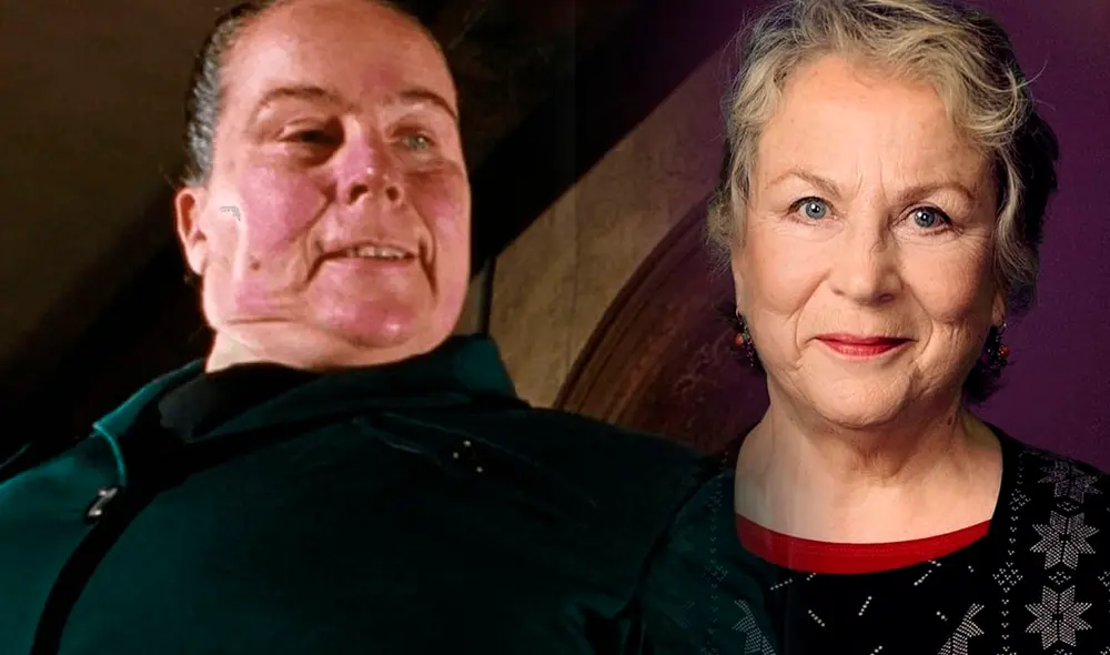 Pam Ferris cuenta con 74 años de edad y es recordada por interpretar a la malvada Tronchatoro. Foto: composición/La República Pam Ferris cuenta con 74 años de edad y es recordada por interpretar a la malvada Tronchatoro. Foto: composición/La República