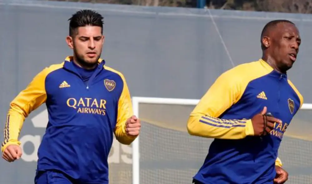 Zambrano y Advíncula juegan juntos en Boca Juniors. FOTO: Boca Juniors Zambrano y Advíncula juegan juntos en Boca Juniors. FOTO: Boca Juniors