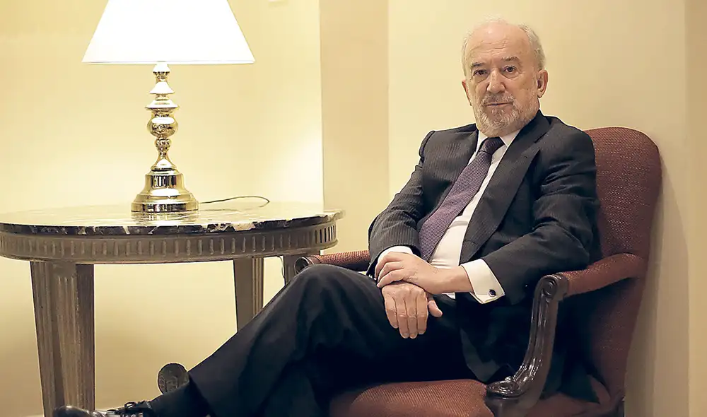 El presidente de la Real Academia Española se pronunció sobre la actualidad de la lengua de Cervantes. Foto: Gerardo Marín/La República El presidente de la Real Academia Española se pronunció sobre la actualidad de la lengua de Cervantes. Foto: Gerardo Marín/La República