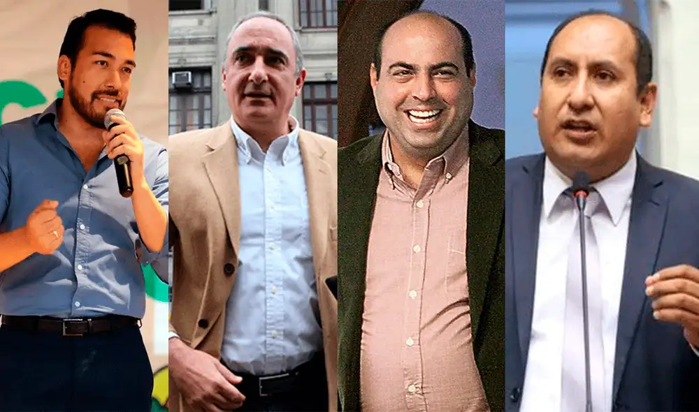 Álvaro Paz de la Barra, Álex Kouri, Pedro Spadaro y Richard Arce son algunos de los que no formarán parte de las elecciones en octubre. Foto: composición La República