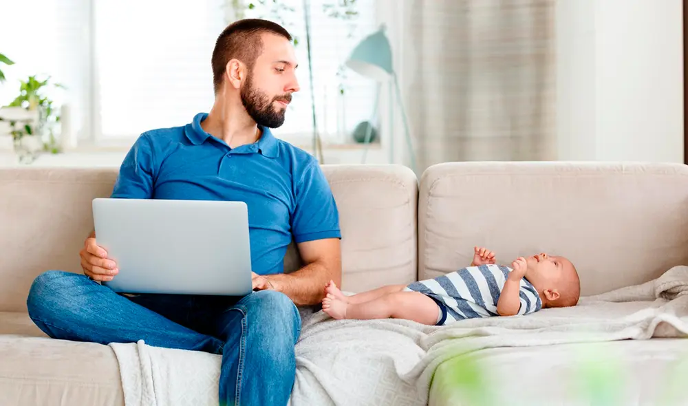 La licencia de paternidad es un derecho irrenunciable. Foto: Pinterest