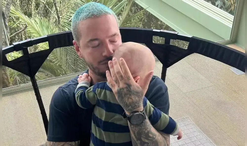 J Balvin se mostró emocionado por celebrar su primer Día del Padre. Foto: Instagram/J Balvin