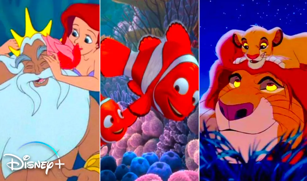 El rey Tritón, Marlin y Mufasa son solo algunos de los personajes que nos 'vieron crecer' durante años y que aún seguimos recordando con cariño. Foto: composición/Disney El rey Tritón, Marlin y Mufasa son solo algunos de los personajes que nos 'vieron crecer' durante años y que aún seguimos recordando con cariño. Foto: composición/Disney