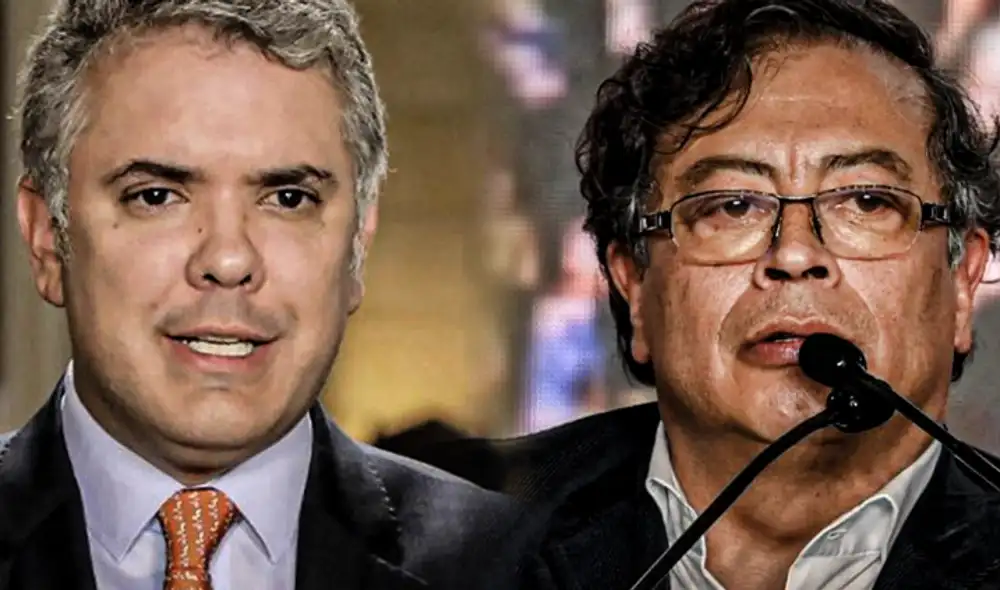 Iván Duque conversó con Gustavo Petro para felicitarlo tras obtener el triunfo en la segunda vuelta de las elecciones de Colombia. Foto: Composición LR/AFP Iván Duque conversó con Gustavo Petro para felicitarlo tras obtener el triunfo en la segunda vuelta de las elecciones de Colombia. Foto: Composición LR/AFP