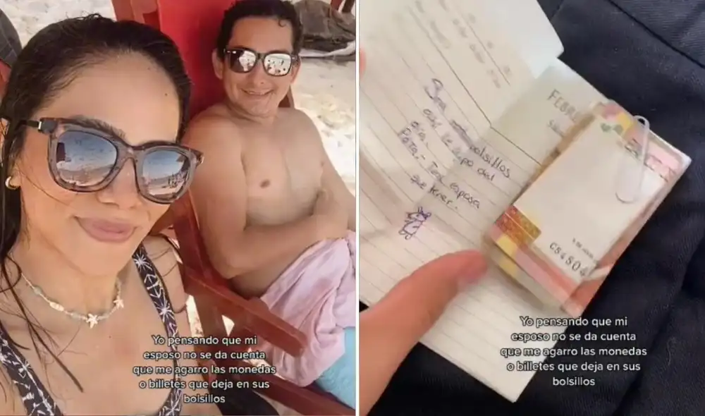 La viral escena compartida por la usuaria Lore (@lorelorelu) logró obtener millones de reproducciones y reacciones en poco tiempo. Foto: composición/ captura de TikTok