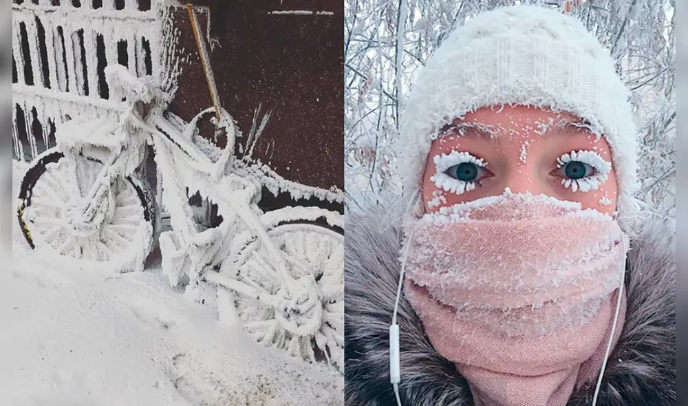 Yakutia es considerada la ciudad más gélida del planeta y la más poblada del noreste de Rusia. Foto: composición Nuestro clima/ lifeinyakutia/Instagram