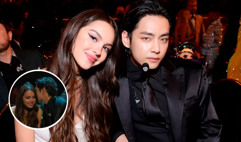 Taehyung de BTS y Olivia Rodrigo compartieron un momento juntos el 3 de abril en los Grammy 2022