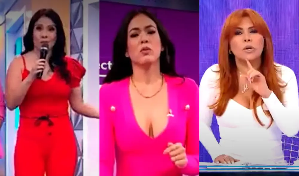 Tula Rodríguez arremetió contra Magaly Medina por atacar a Jazmín Pinedo. Foto: composición captura América TV, captura ATV.