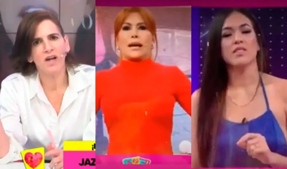 Gigi Mitre se mostró en desacuerdo con los ataques de Jazmín Pinedo y Magaly Medina. Foto: captura Willax TV.