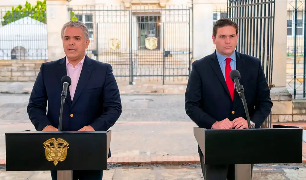 Juan Carlos Pinzón permanecerá en el cargo hasta el próximo 6 de agosto, un día antes de que Petro asuma la presidencia. (Foto: EFE)