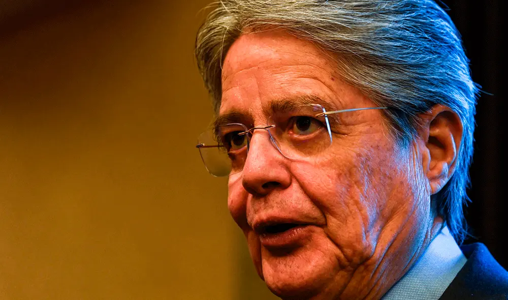 “Democracia o caos, esa es la gran batalla. La batalla por la democracia”, manifestó el presidente Guillermo Lasso. Foto: AFP