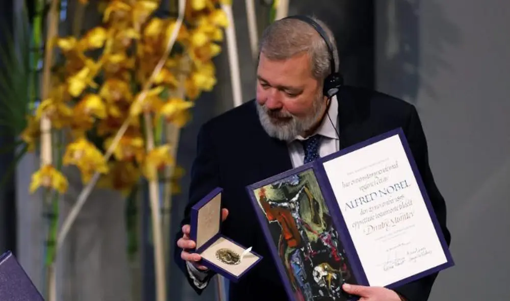 Periodista ruso vende su valiosa medalla de Nobel para ayudar a Ucrania. Foto: CNN Periodista ruso vende su valiosa medalla de Nobel para ayudar a Ucrania. Foto: CNN