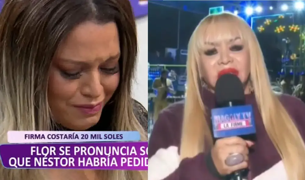 Susy Díaz asegura que Flor Polo no le contaba las agresiones que sufría por parte de Néstor. Foto: Dilo Fuerte/captura, Magaly TV/captura Susy Díaz asegura que Flor Polo no le contaba las agresiones que sufría por parte de Néstor. Foto: Dilo Fuerte/captura, Magaly TV/captura