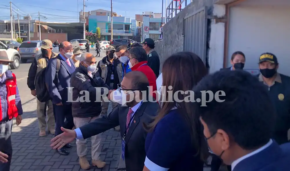El jefe de gabinete ya se encuentra en el coliseo Arequipa. Foto: La República El jefe de gabinete ya se encuentra en el coliseo Arequipa. Foto: La República