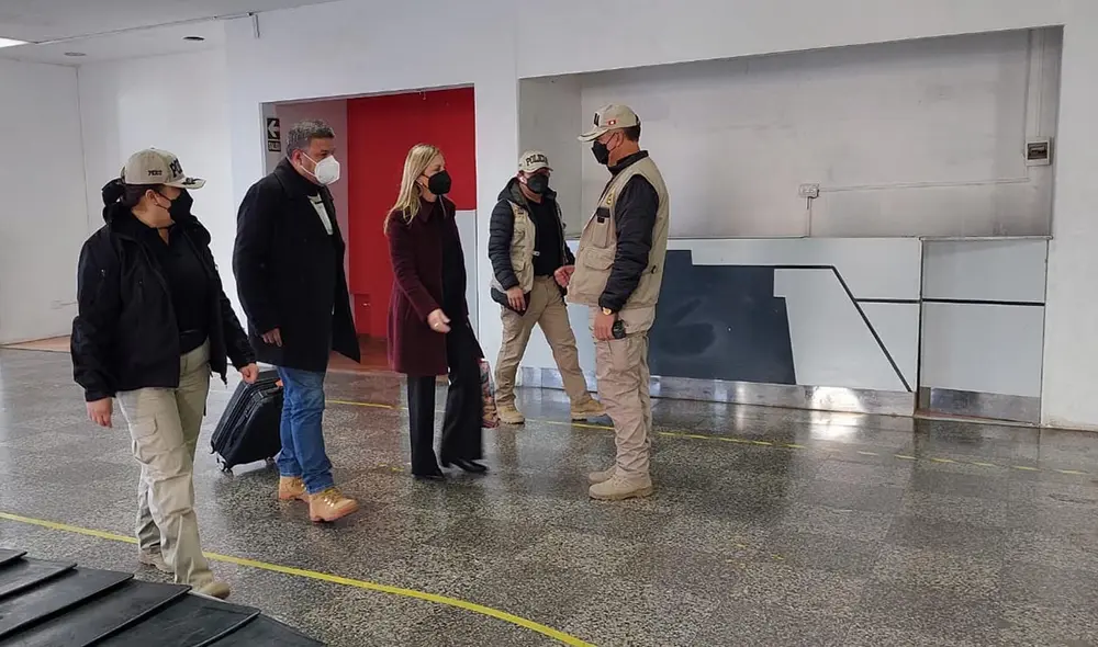 La titular del Poder Legislativo se quedará 5 días en Cusco. Foto: PNP La titular del Poder Legislativo se quedará 5 días en Cusco. Foto: PNP