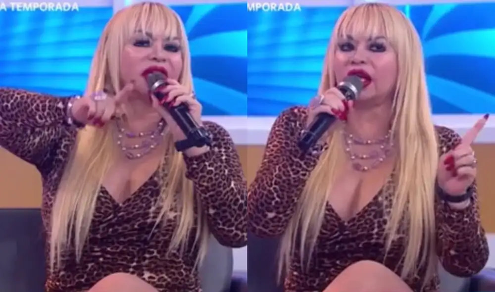 Susy Díaz se fue molesta del set de "En boca de todos". Foto: En boca de todos/captura